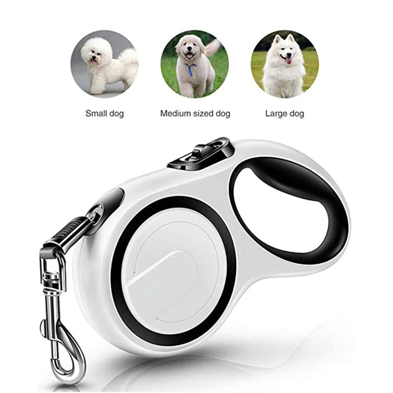 3/5/8M Durable Nylon Retractable Dog Leash Leads Automatic Extending Leash For Small Medium Large Dogs Puppy Walking Leash Rope