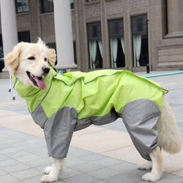 Dog Raincoat Clothes Waterproof Rain Jumpsuit For Big Medium Small Dogs Golden Retriever Outdoor Pet Clothing Coat