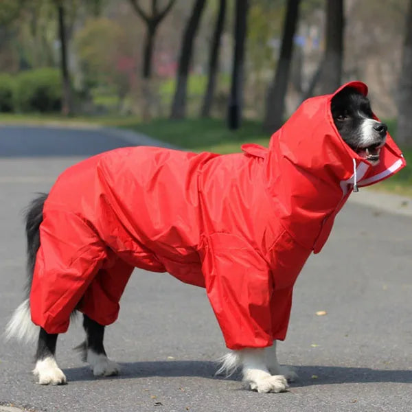 Dog Raincoat Clothes Waterproof Rain Jumpsuit For Big Medium Small Dogs Golden Retriever Outdoor Pet Clothing Coat