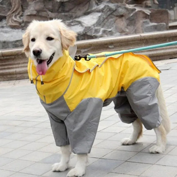 Dog Raincoat Clothes Waterproof Rain Jumpsuit For Big Medium Small Dogs Golden Retriever Outdoor Pet Clothing Coat