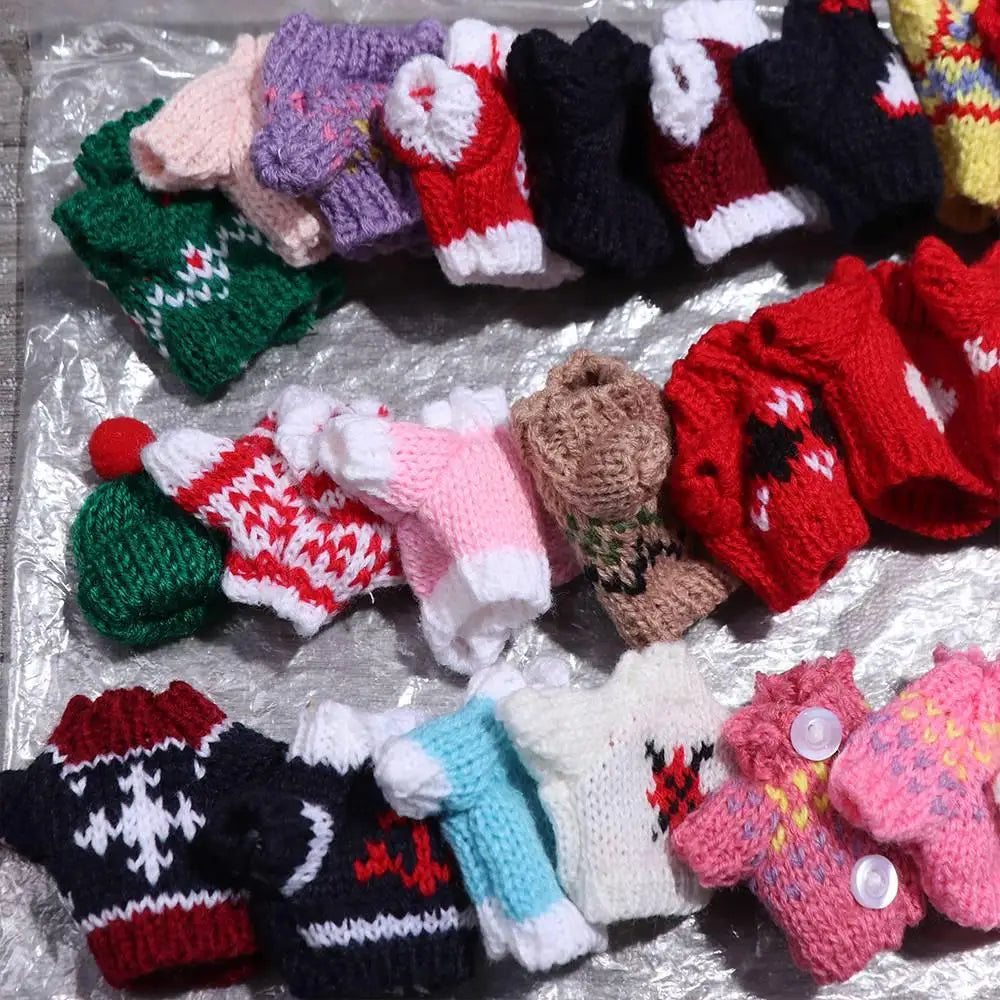 Dolls Sweater Accessories for Ob11 16cm 17cm Bjd 10cm Dog Doll Clothes Baby Clothes BJD Doll Accessories Sweater Clothes