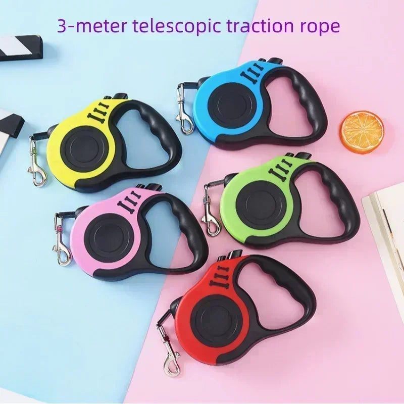 3-5 Meters Pet Leash Pet Dog Automatic Telescopic Leash Bone Traction Device Walking Rope Dog Chain Dog Rope Harness