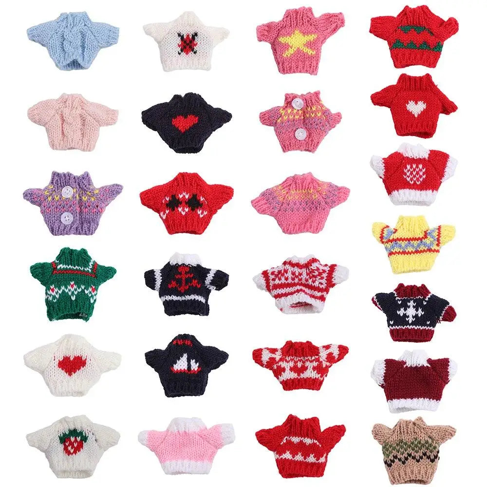Dolls Sweater Accessories for Ob11 16cm 17cm Bjd 10cm Dog Doll Clothes Baby Clothes BJD Doll Accessories Sweater Clothes