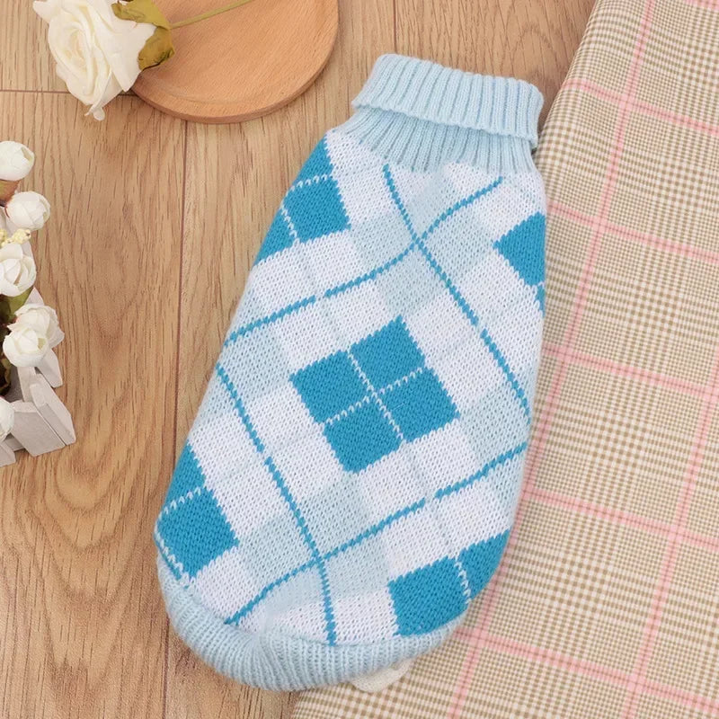 S-2XL Turtleneck Cat Sweater Knitted Jumper Cat Christmas Sweater for Cats Small Dogs Winter Sphinx Cat Clothes Pet Costumes