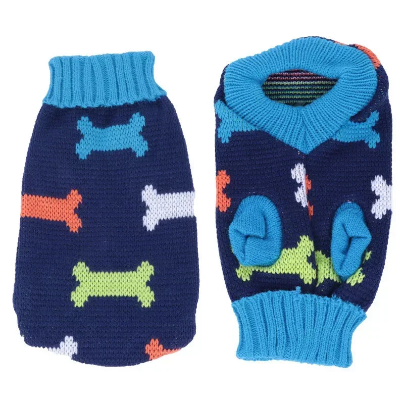 S-2XL Turtleneck Cat Sweater Knitted Jumper Cat Christmas Sweater for Cats Small Dogs Winter Sphinx Cat Clothes Pet Costumes