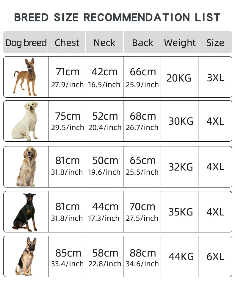 Big Dog Jacket Windproof Winter Warm Dog Clothes for Medium Large Dogs Labrador Coat Golden Retriever Costume Pitbull Outfits