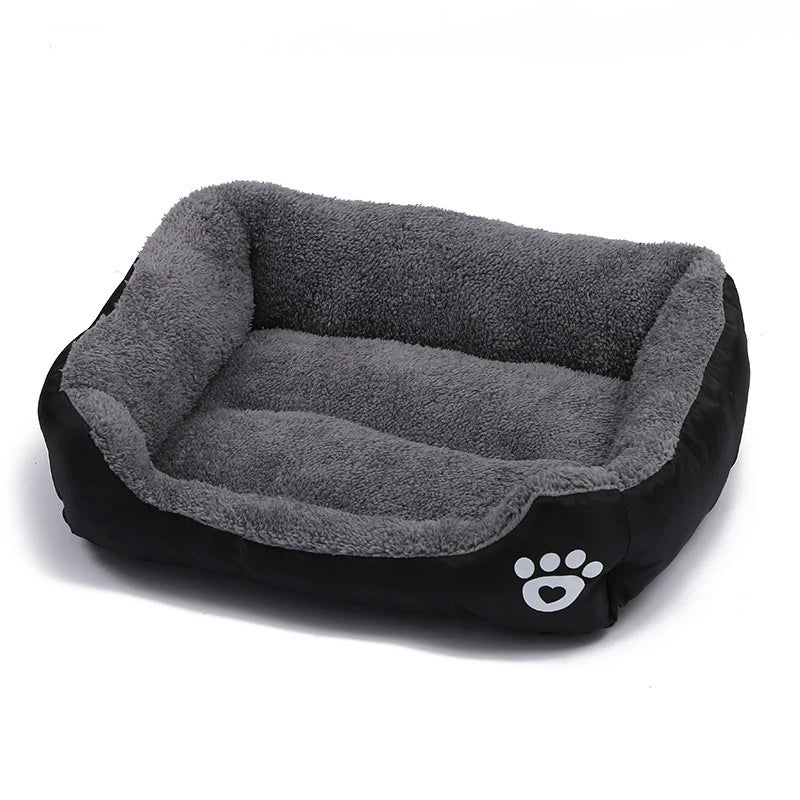 Square Large Dog Bed Soft Cat Sleeping Mat Warm Basket for Dog Waterproof Pet House for Small Dog Cushion Cat