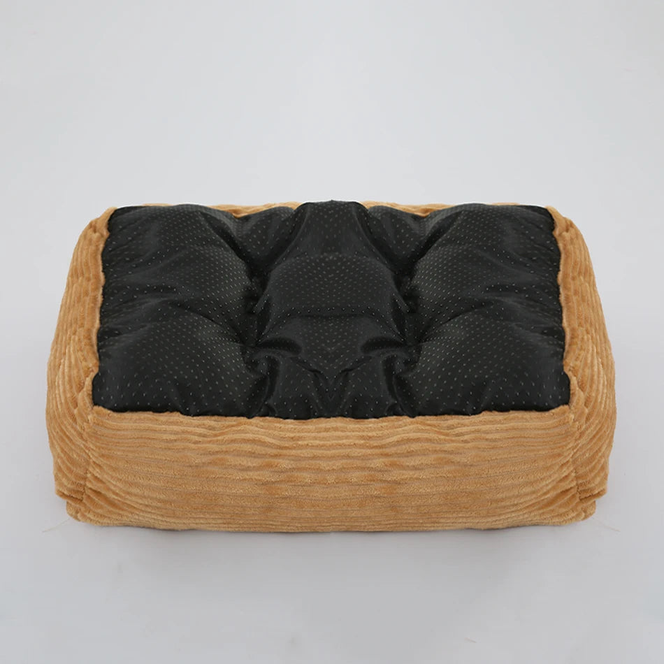 Bed for Dog Cat Pet Square Plush Kennel Medium Small Dog Sofa Bed Cushion Pet Calming Dog Bed House Pet Supplies Accessories