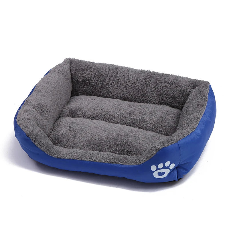 Square Large Dog Bed Soft Cat Sleeping Mat Warm Basket for Dog Waterproof Pet House for Small Dog Cushion Cat