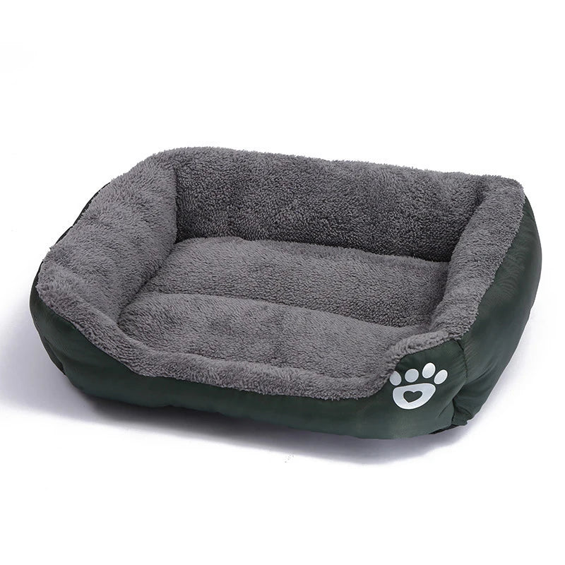 Square Large Dog Bed Soft Cat Sleeping Mat Warm Basket for Dog Waterproof Pet House for Small Dog Cushion Cat