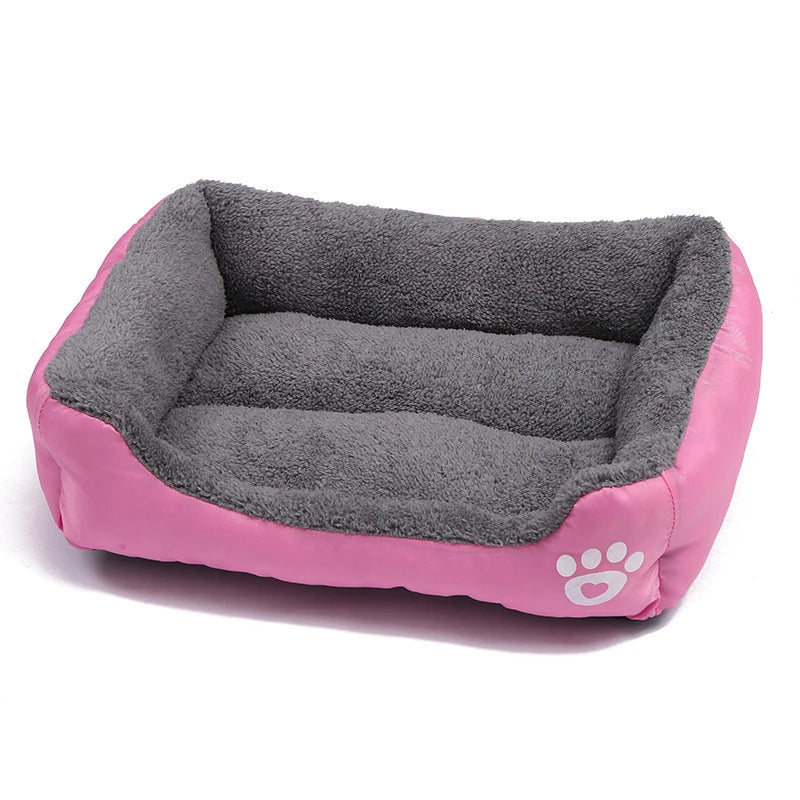 Square Large Dog Bed Soft Cat Sleeping Mat Warm Basket for Dog Waterproof Pet House for Small Dog Cushion Cat