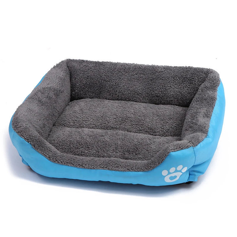 Square Large Dog Bed Soft Cat Sleeping Mat Warm Basket for Dog Waterproof Pet House for Small Dog Cushion Cat