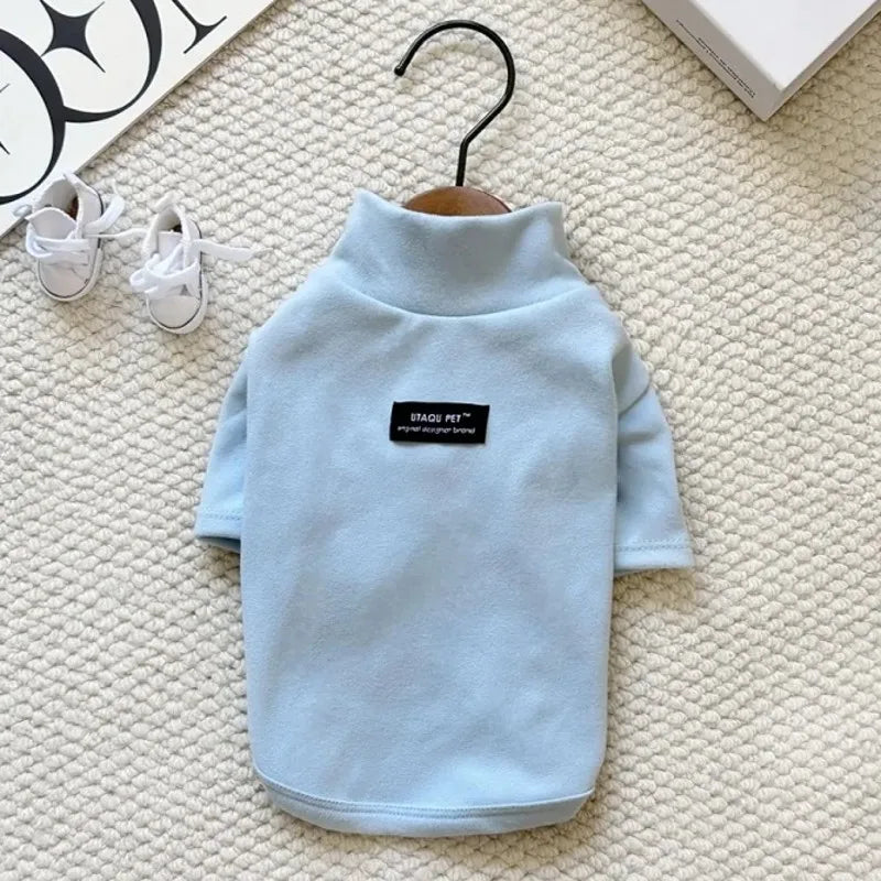 2025 Dog Clothes Cute Dog Hoodies Thin Autumn Winter Dog Coat with D-Ring Striped Print Puppy Sweatshirt Cat Jacket Pet Apparel