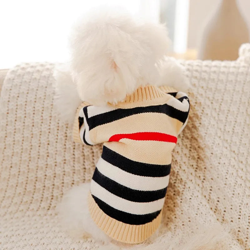 Pet Dog Sweater for Small Medium Dogs Puppy Cat Bear Pattern Cardigan Coat Chihuahua Yorkshire Clothes Outfit Dog Costume
