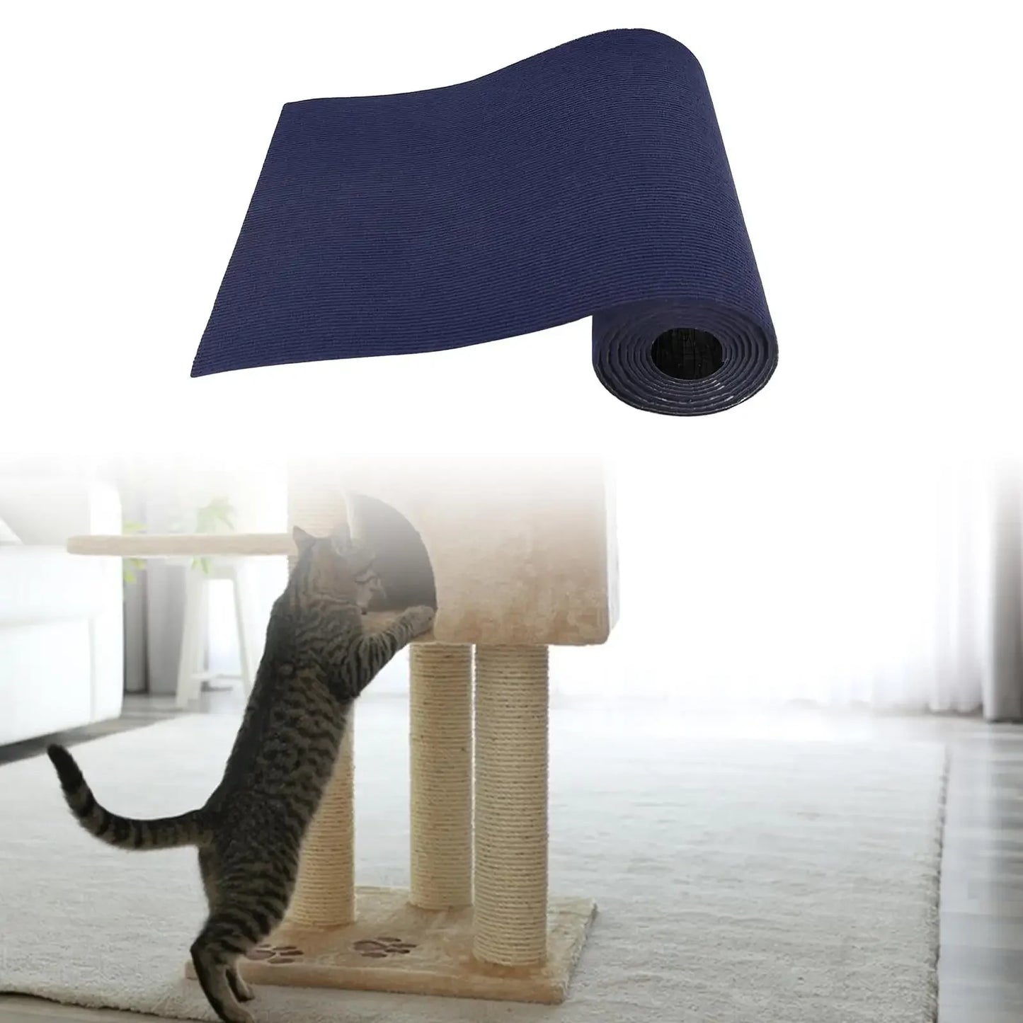 40*200cm Wall Self-Adhesive Anti Cat Scratch Sofa DIY Cats Scratch Protection Paws Sharpen Trimmable Carpet Cats Scratch Board