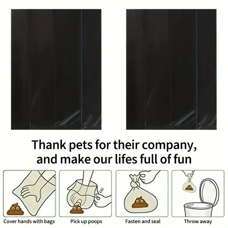 5-10Roll Pet Supplies Dog Poop Bags Strong Thick Leakproof Waste Refuse Cleanup Puppy Cat Pooper Scooper Bag Rolls Outdoor Clean