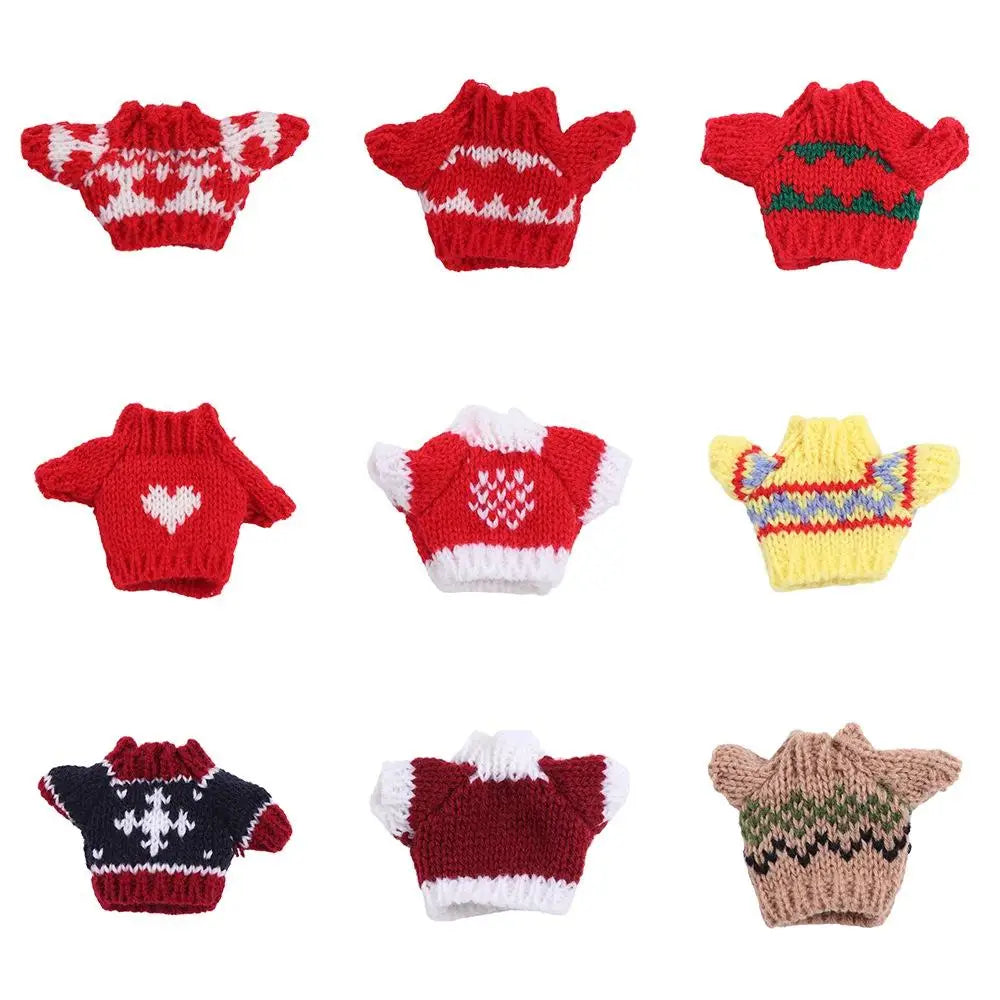 Dolls Sweater Accessories for Ob11 16cm 17cm Bjd 10cm Dog Doll Clothes Baby Clothes BJD Doll Accessories Sweater Clothes