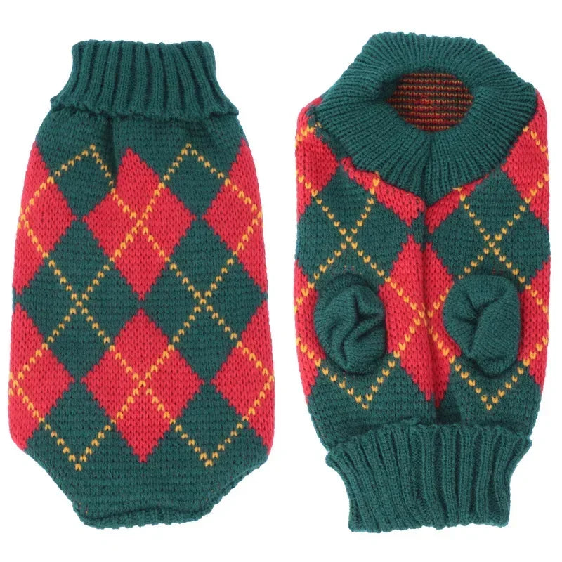 S-2XL Turtleneck Cat Sweater Knitted Jumper Cat Christmas Sweater for Cats Small Dogs Winter Sphinx Cat Clothes Pet Costumes