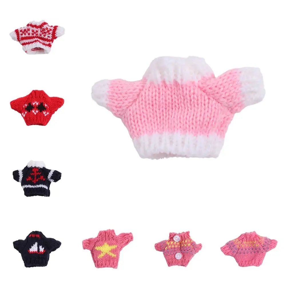 Dolls Sweater Accessories for Ob11 16cm 17cm Bjd 10cm Dog Doll Clothes Baby Clothes BJD Doll Accessories Sweater Clothes