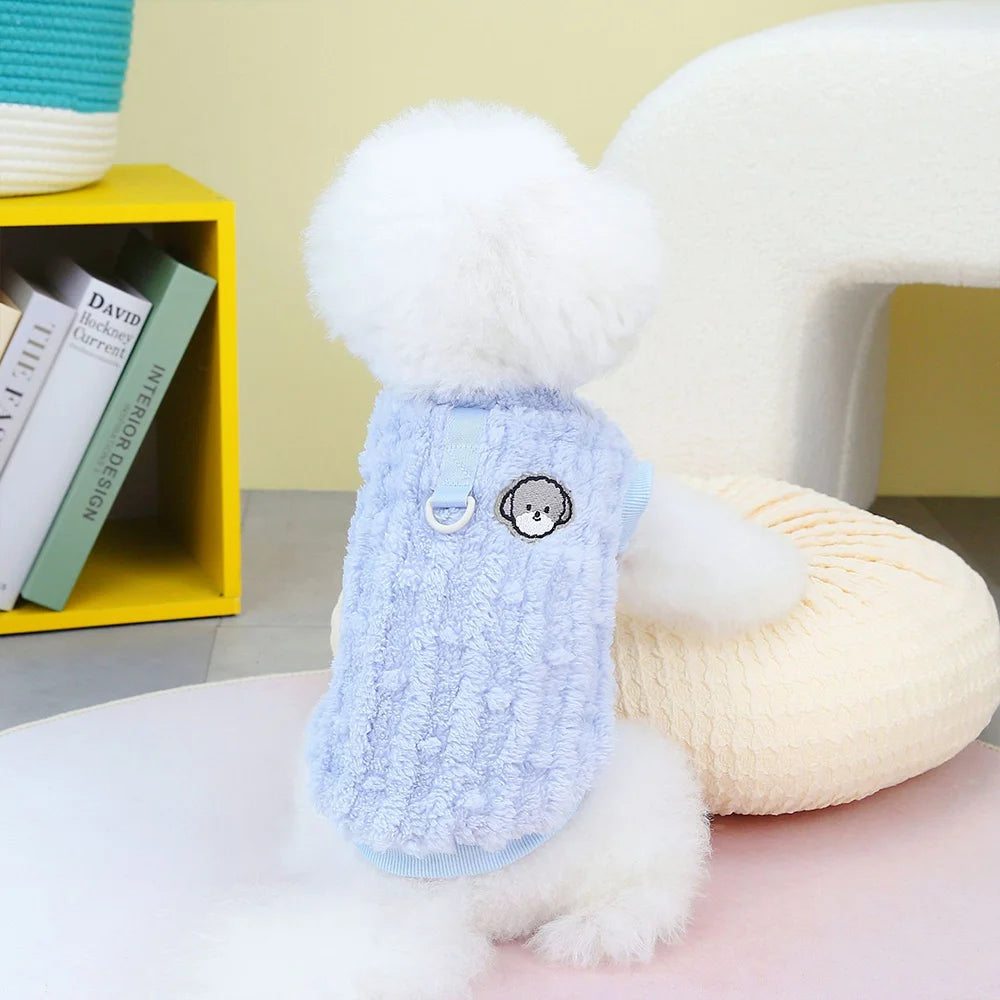Soft Fleece Pet Dogs Clothes For Small Medium Dogs Winter Warm Puppy Cat Vest Chihuahua Jacket Teddy Yorkie Sweater Clothes