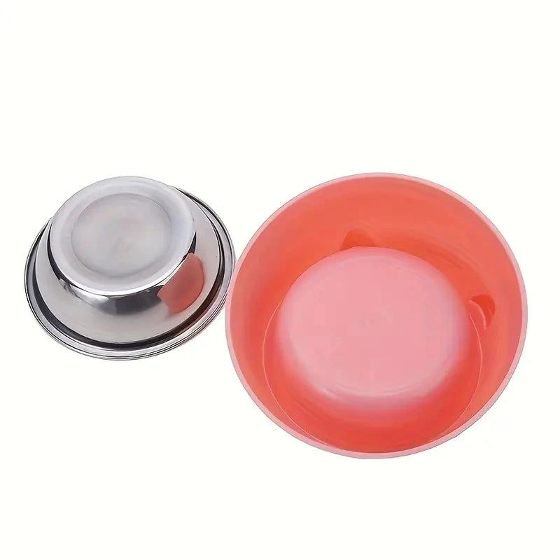100ML Cat Dog Bowl 15 Degrees Raised Non Slip Puppy Base Food Drinking Water Feeder Tilt Safeguard Neck Pet Accessories