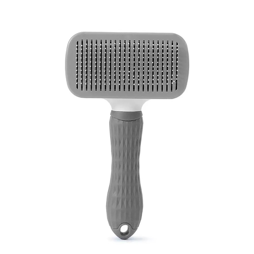 Pet Grooming Massage Brush Hair Cleaning Brush One Click Cleaning Removes Tangles Loose Hair For Short Or Long Hair Cats And Dog