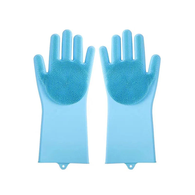 Pet Grooming Cleaning Gloves Dog Cat Bathing Glove Shampoo Gel Scrubber Magic Cleanner Sponge Soft Silicon Hair Removal Glove