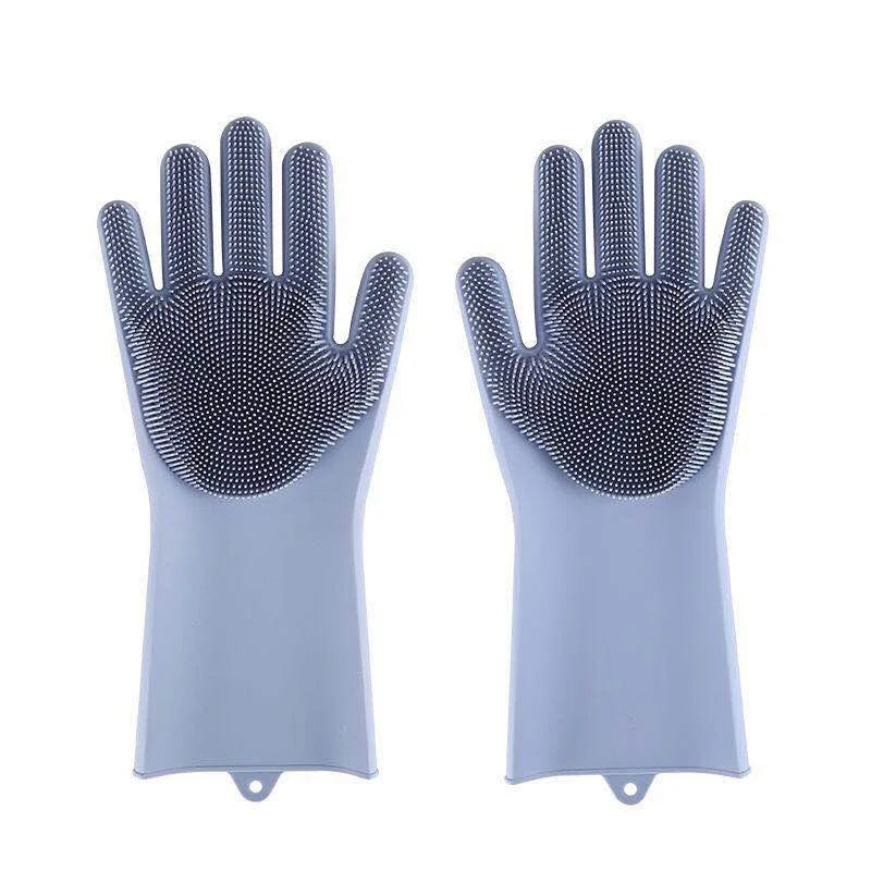 Pet Grooming Cleaning Gloves Dog Cat Bathing Glove Shampoo Gel Scrubber Magic Cleanner Sponge Soft Silicon Hair Removal Glove