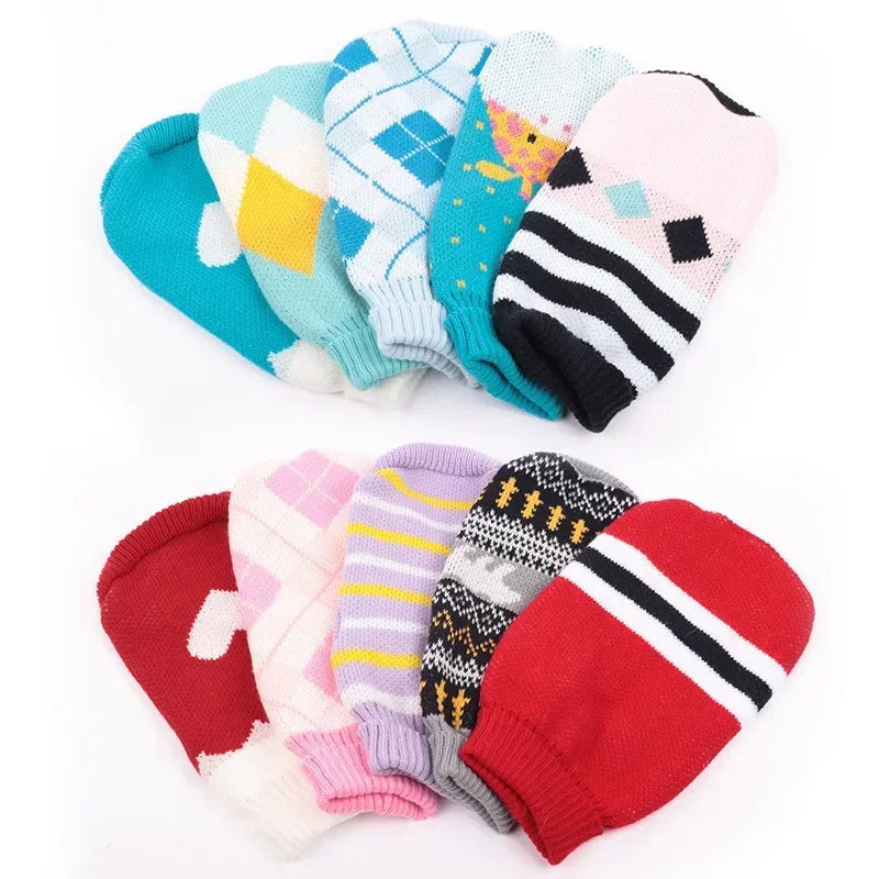 S-2XL Turtleneck Cat Sweater Knitted Jumper Cat Christmas Sweater for Cats Small Dogs Winter Sphinx Cat Clothes Pet Costumes