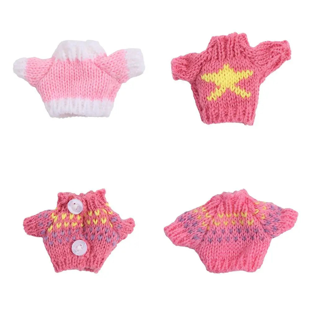 Dolls Sweater Accessories for Ob11 16cm 17cm Bjd 10cm Dog Doll Clothes Baby Clothes BJD Doll Accessories Sweater Clothes