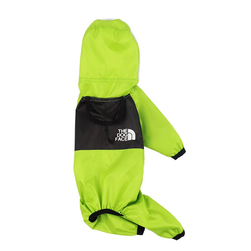Pet Dog Raincoat, All-season Transparent PU Waterproof Clothing, All-season Pet Four-legged Clothing