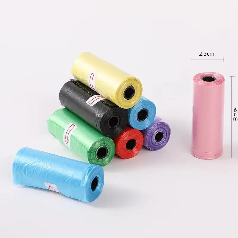 5-10Roll Pet Supplies Dog Poop Bags Strong Thick Leakproof Waste Refuse Cleanup Puppy Cat Pooper Scooper Bag Rolls Outdoor Clean