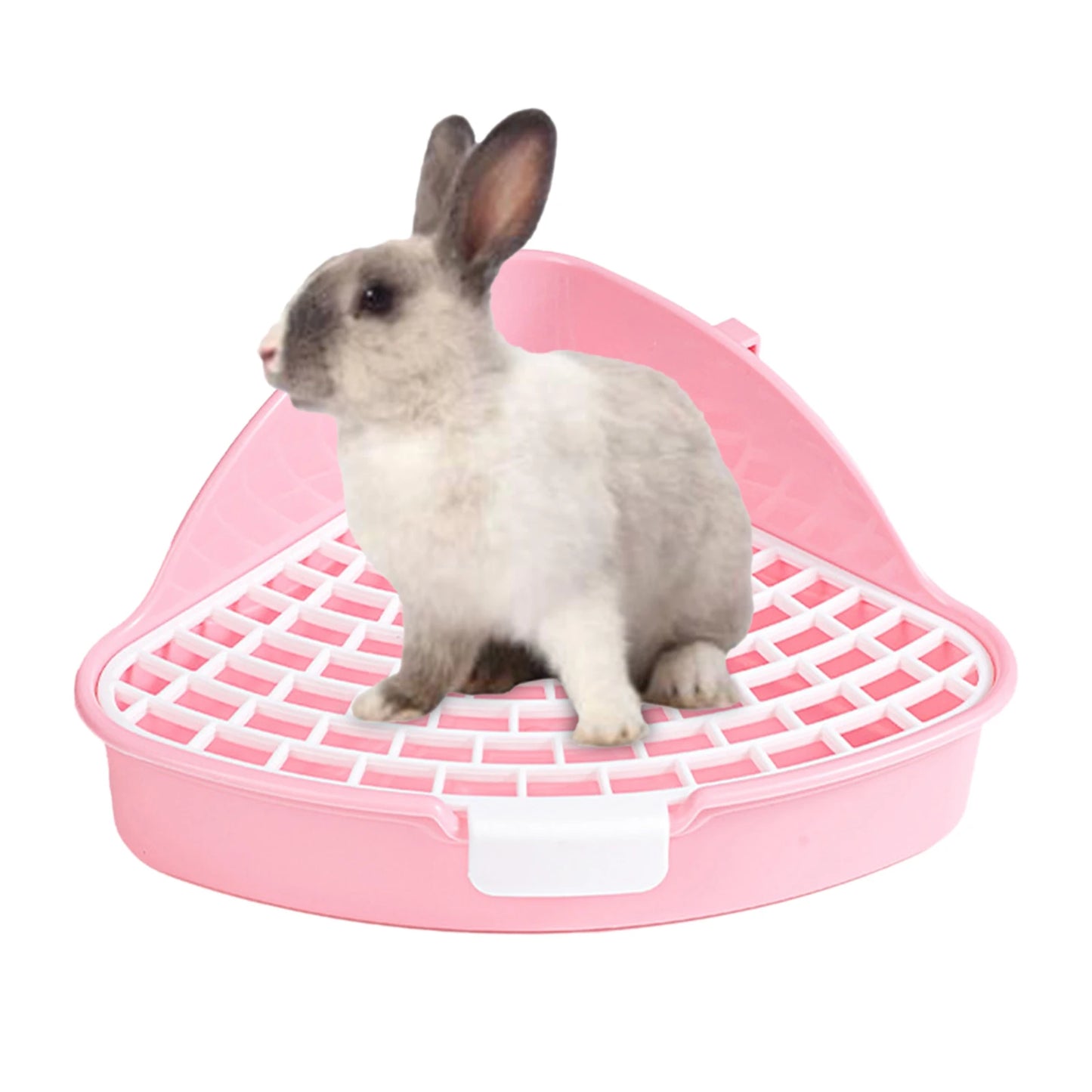 Rabbit Litter Tray Toilet Animal Potty Trainer Bunnies Corner Toilet Box for Ferret Hamster Dragon Cat Guinea Pig Dutch Supplies