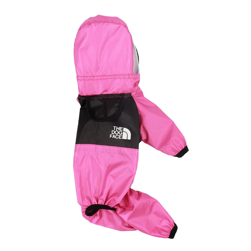 Pet Dog Raincoat, All-season Transparent PU Waterproof Clothing, All-season Pet Four-legged Clothing