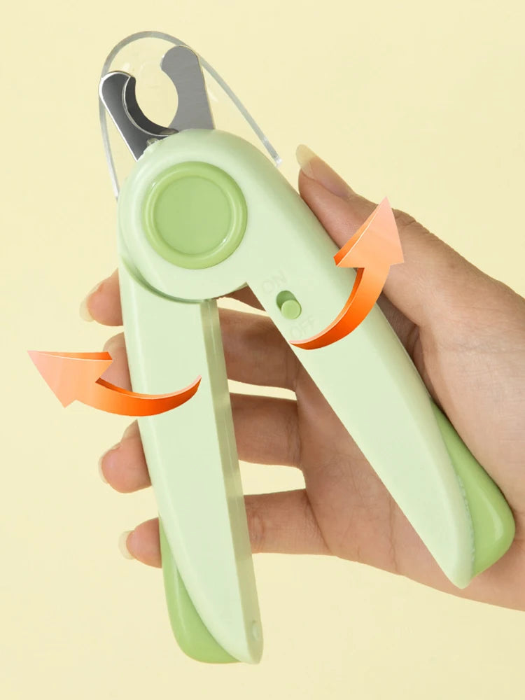 Pet nail clippers cat LED lights blood line nail clippers dog nail clippers cat and dog supplies accessories