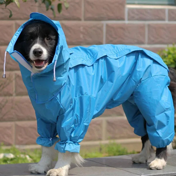 Dog Raincoat Clothes Waterproof Rain Jumpsuit For Big Medium Small Dogs Golden Retriever Outdoor Pet Clothing Coat