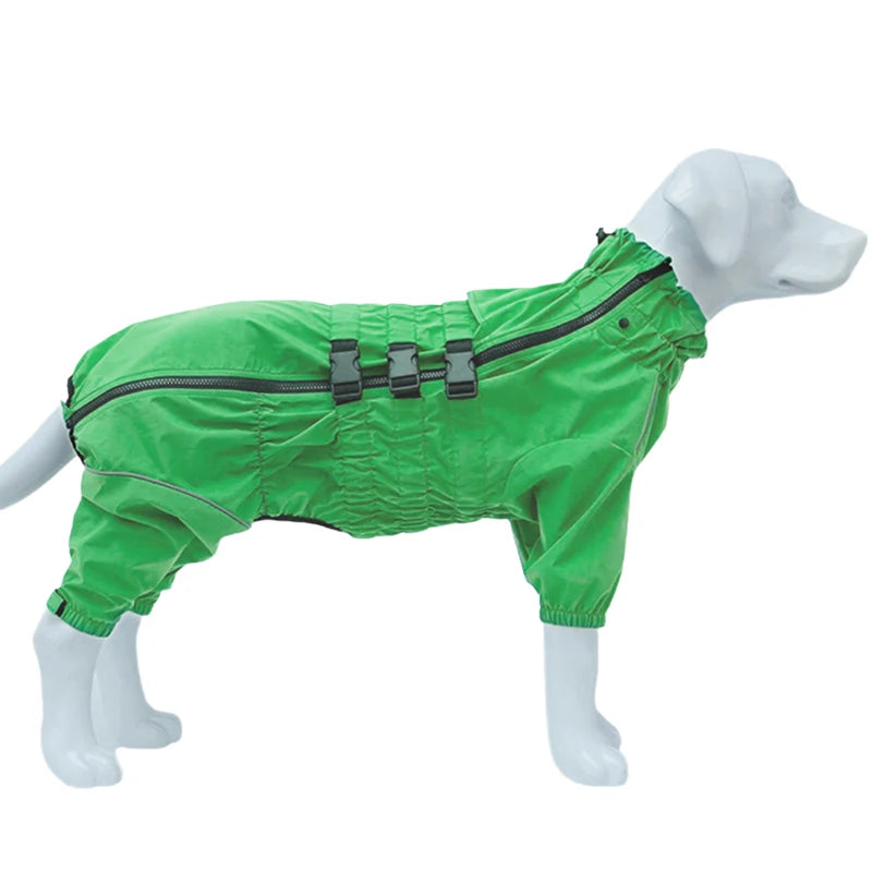 Dog Raincoat Waterproof Pet 4 Legs Raincoat Clothes For Bulldog Corgi Rain Coat Small Medium Large Dogs Jumpsuit Dogs Overalls
