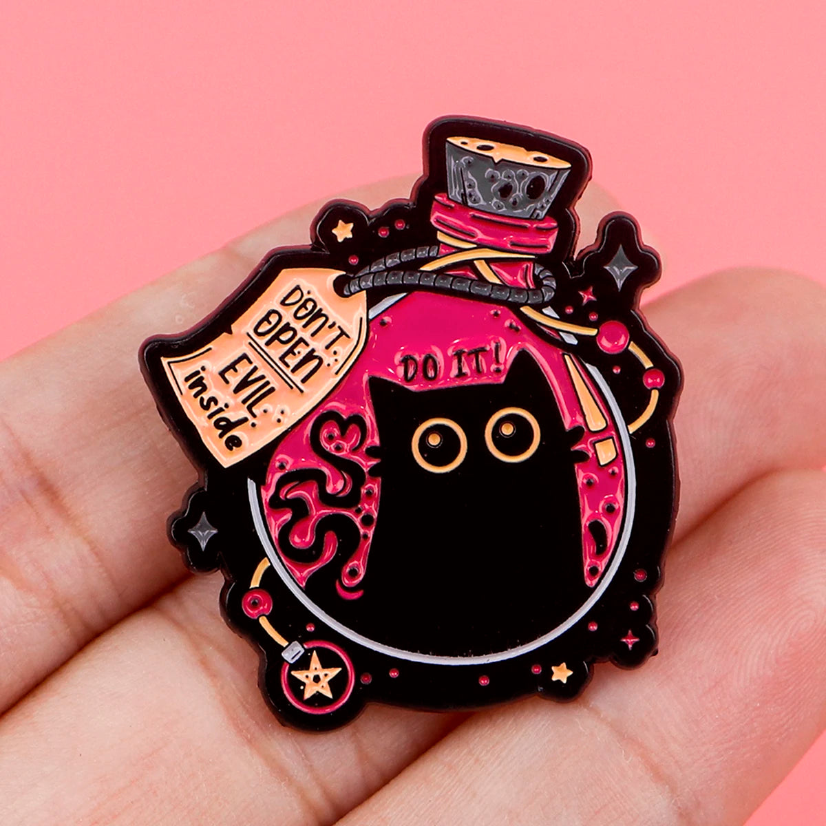 Cute Black Cats Pins Cartoon Anime Badges Brooches for Clothing Enamel Pin Women's Badges Jewelry Accessories Gifts for Friends