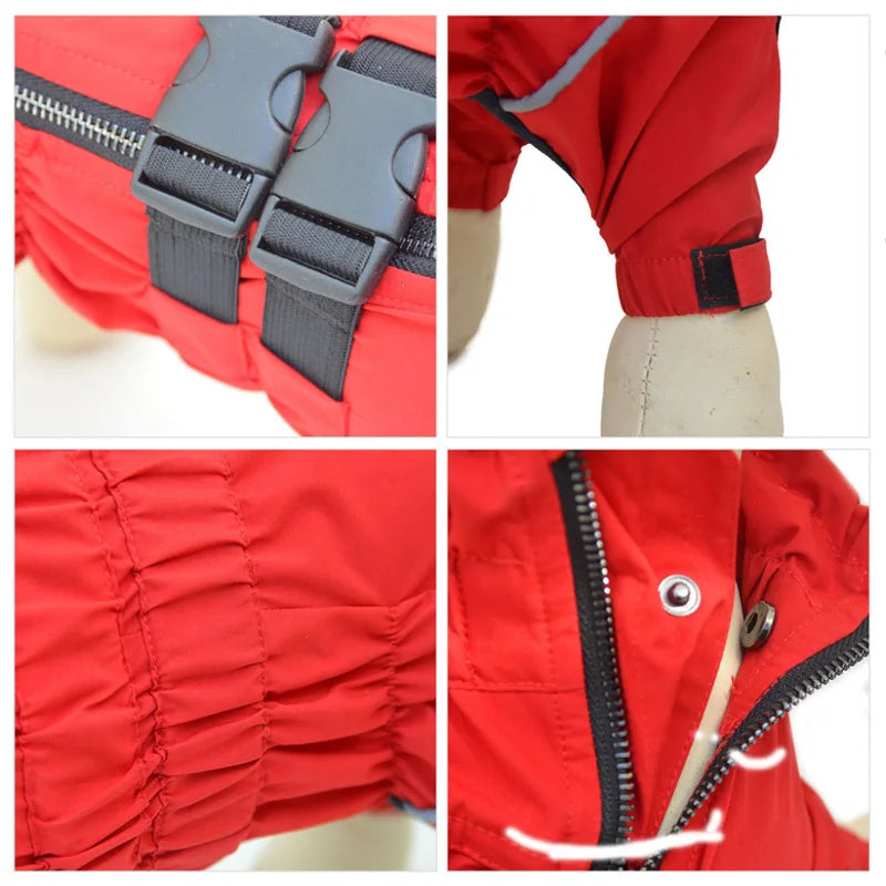 Dog Raincoat Waterproof Pet 4 Legs Raincoat Clothes For Bulldog Corgi Rain Coat Small Medium Large Dogs Jumpsuit Dogs Overalls