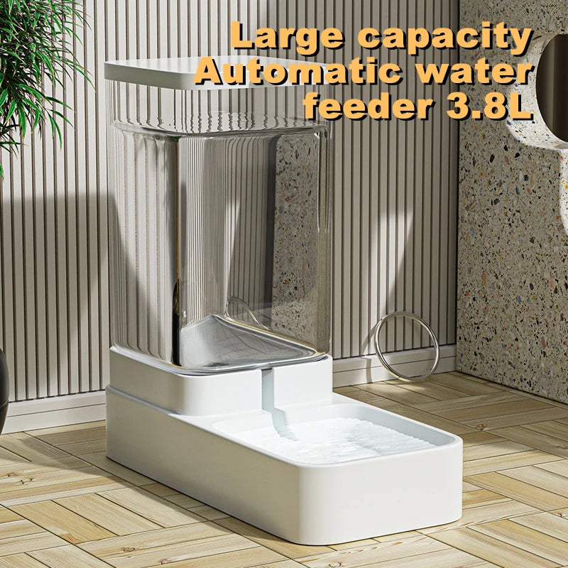 Automatic Cat Feeder & Water Dispenser with Gravity Food Storage Container for Cats and Dogs