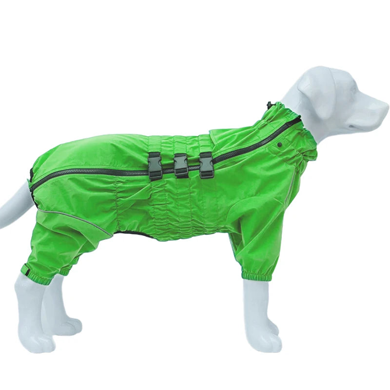Dog Raincoat Waterproof Pet 4 Legs Raincoat Clothes For Bulldog Corgi Rain Coat Small Medium Large Dogs Jumpsuit Dogs Overalls