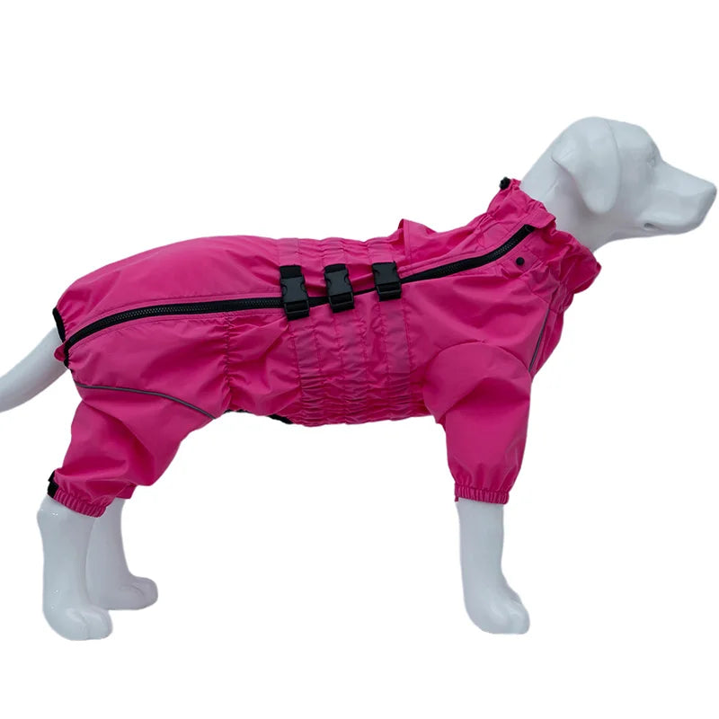 Dog Raincoat Waterproof Pet 4 Legs Raincoat Clothes For Bulldog Corgi Rain Coat Small Medium Large Dogs Jumpsuit Dogs Overalls