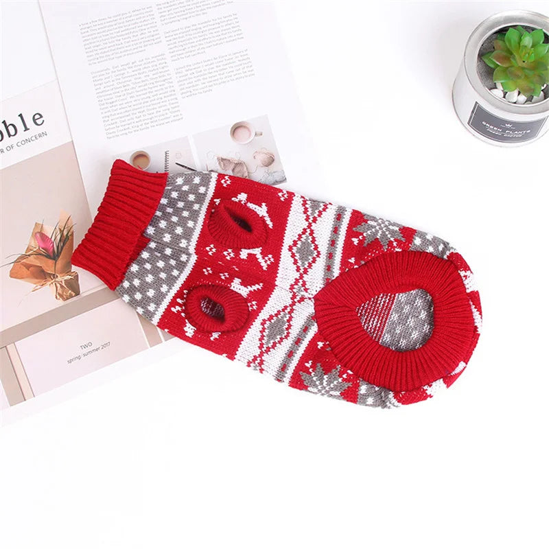 Christmas Cat Sweater Winter Warm Pet Costume for Cats Kedi katten Sphynx Clothing Mascotas Clothes for Dog Animals ropa de gato