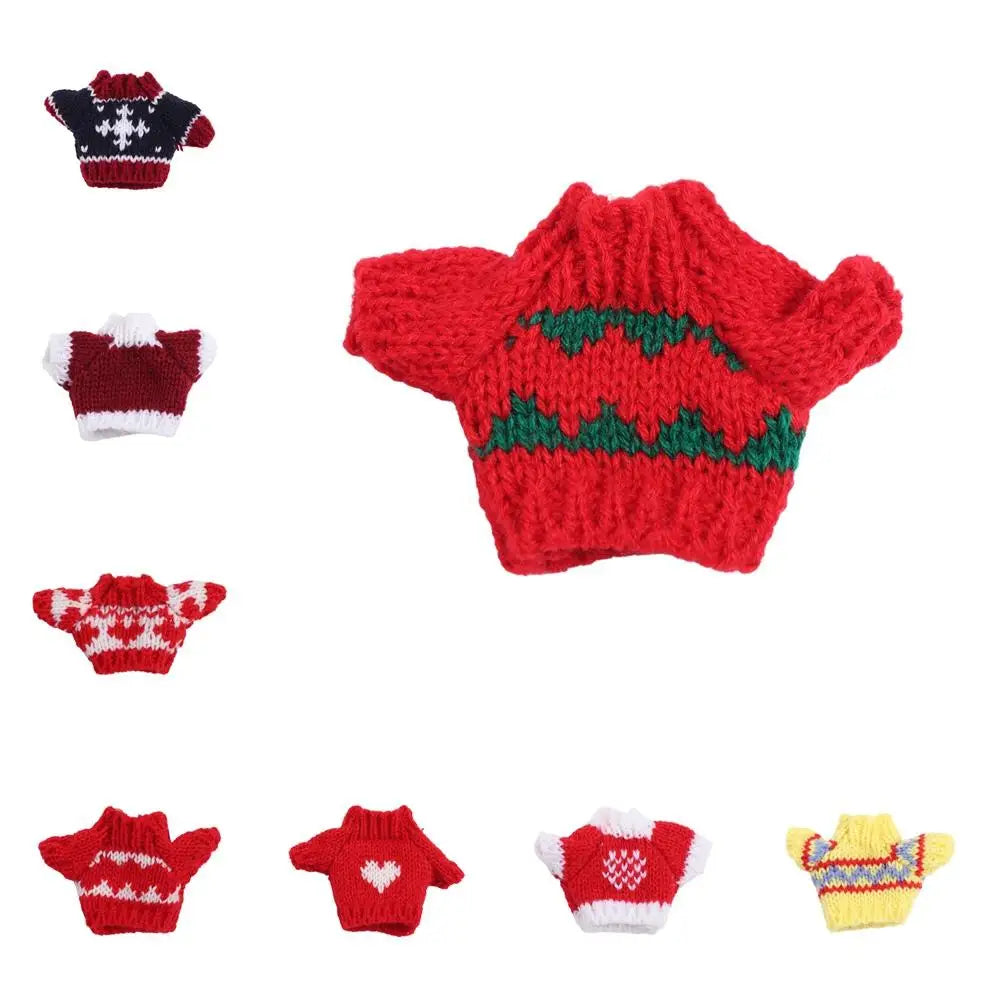 Dolls Sweater Accessories for Ob11 16cm 17cm Bjd 10cm Dog Doll Clothes Baby Clothes BJD Doll Accessories Sweater Clothes