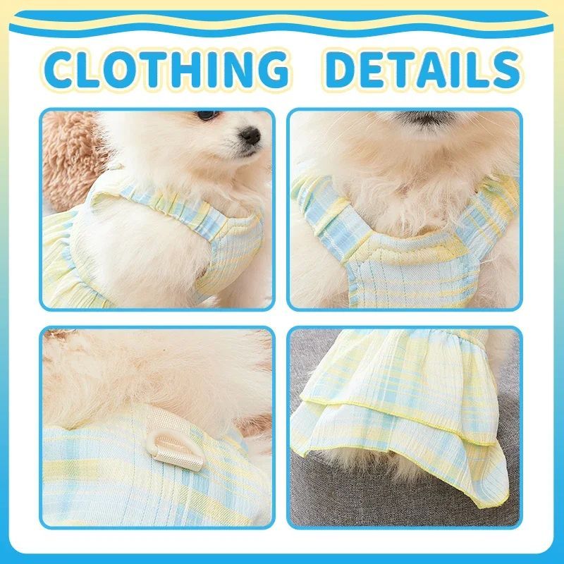 Girl Dog Dresses Pet Princess Dress Puppy Clothes For Small Medium Large Dogs Outdoor Skirt For Puppy Cute Pet Outfit Apparel